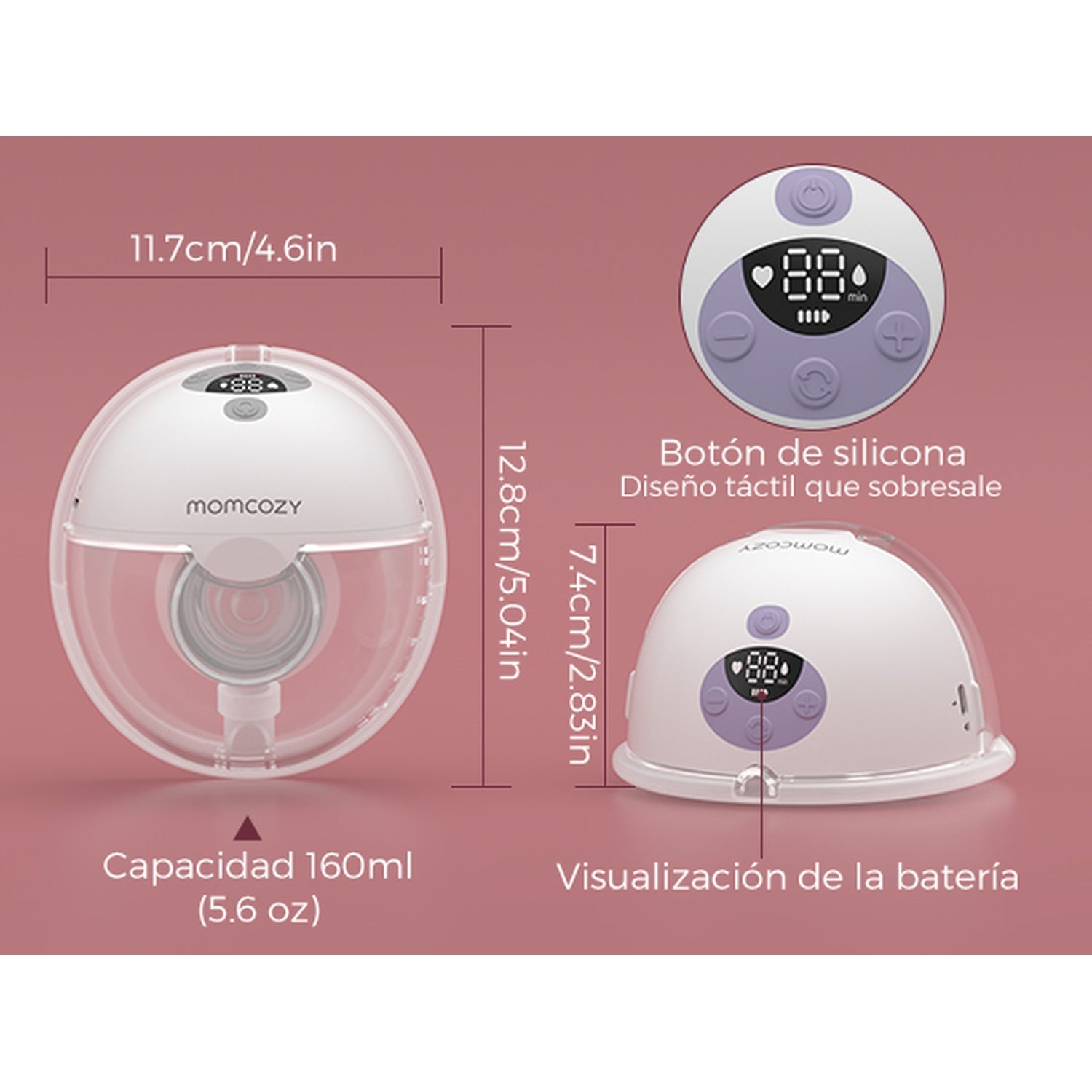 Extractor Portátil Doble Succión Momcozy M5