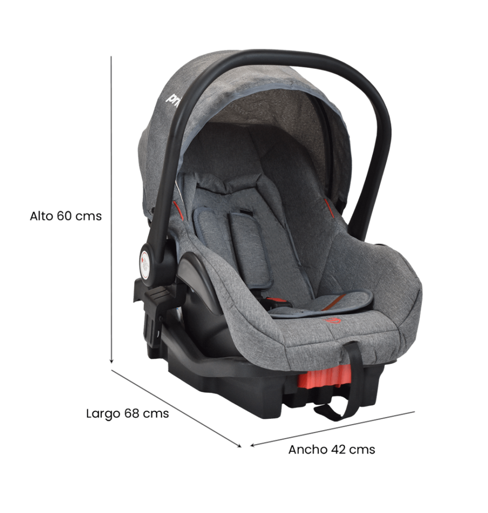 Coche Bebe Moises Compacto Con Portabebe Priori Mike Ts Gris