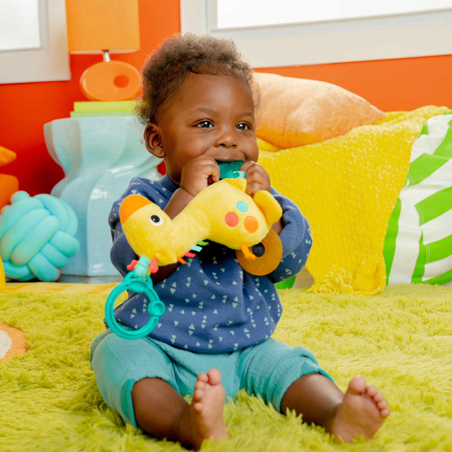 Sonajero para bebe bright starts safari soother 