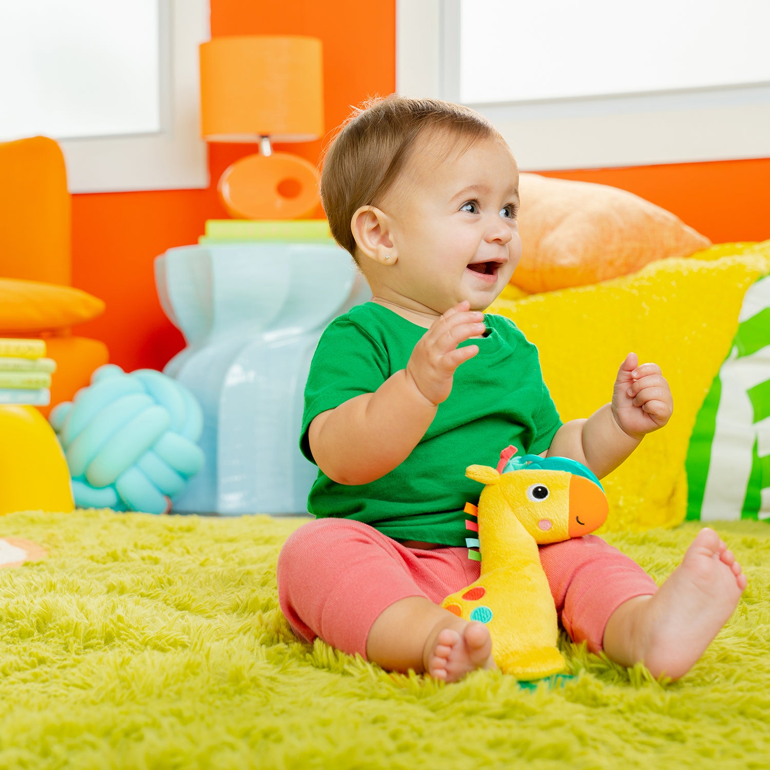 Sonajero para bebe bright starts safari soother 