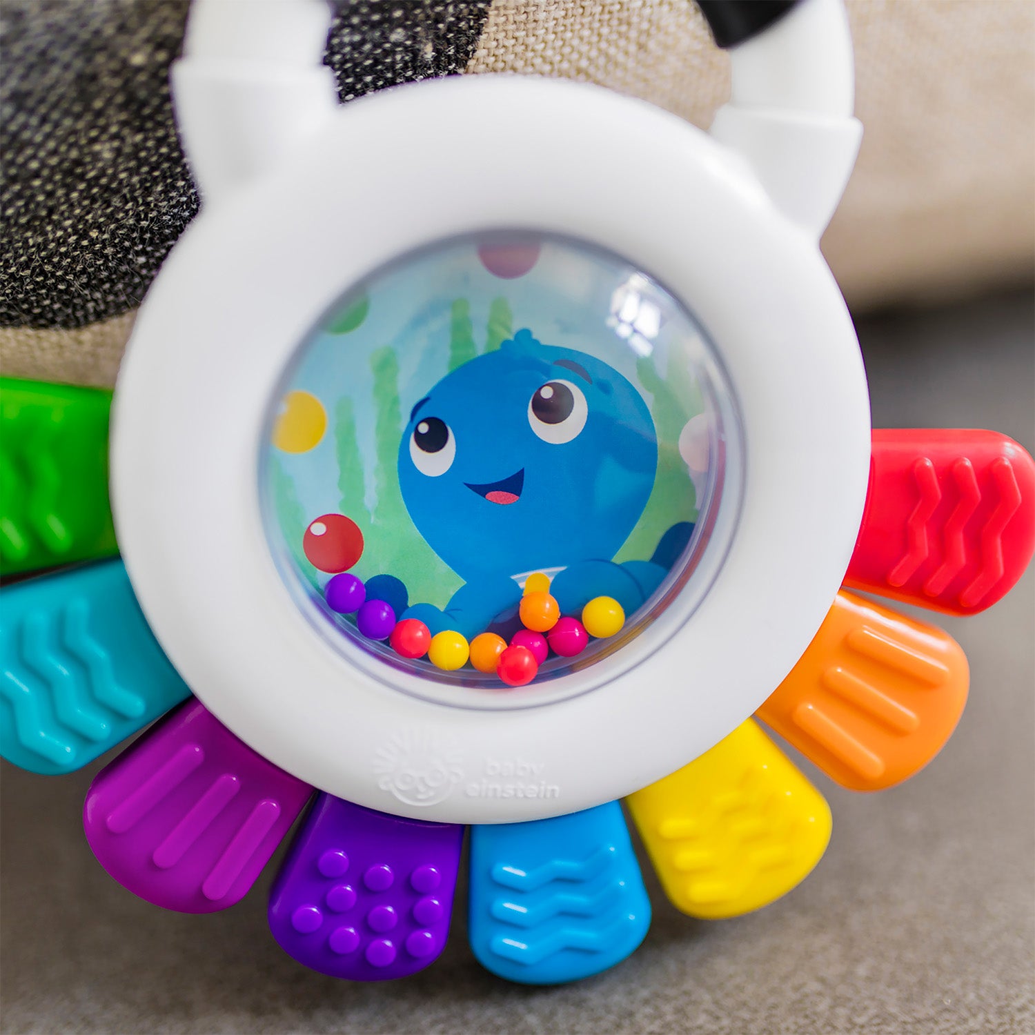 Mordedor sonajero para bebe pulpo baby einstein 
