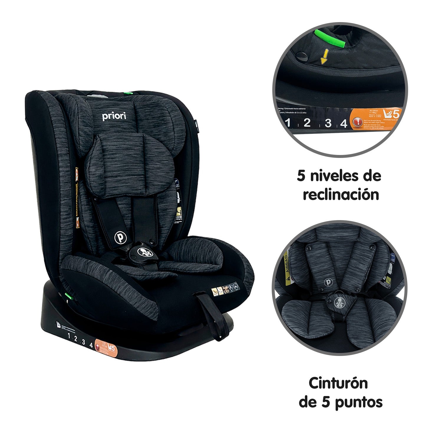 Silla de Auto Para Bebé Priori Prix Isize Coal