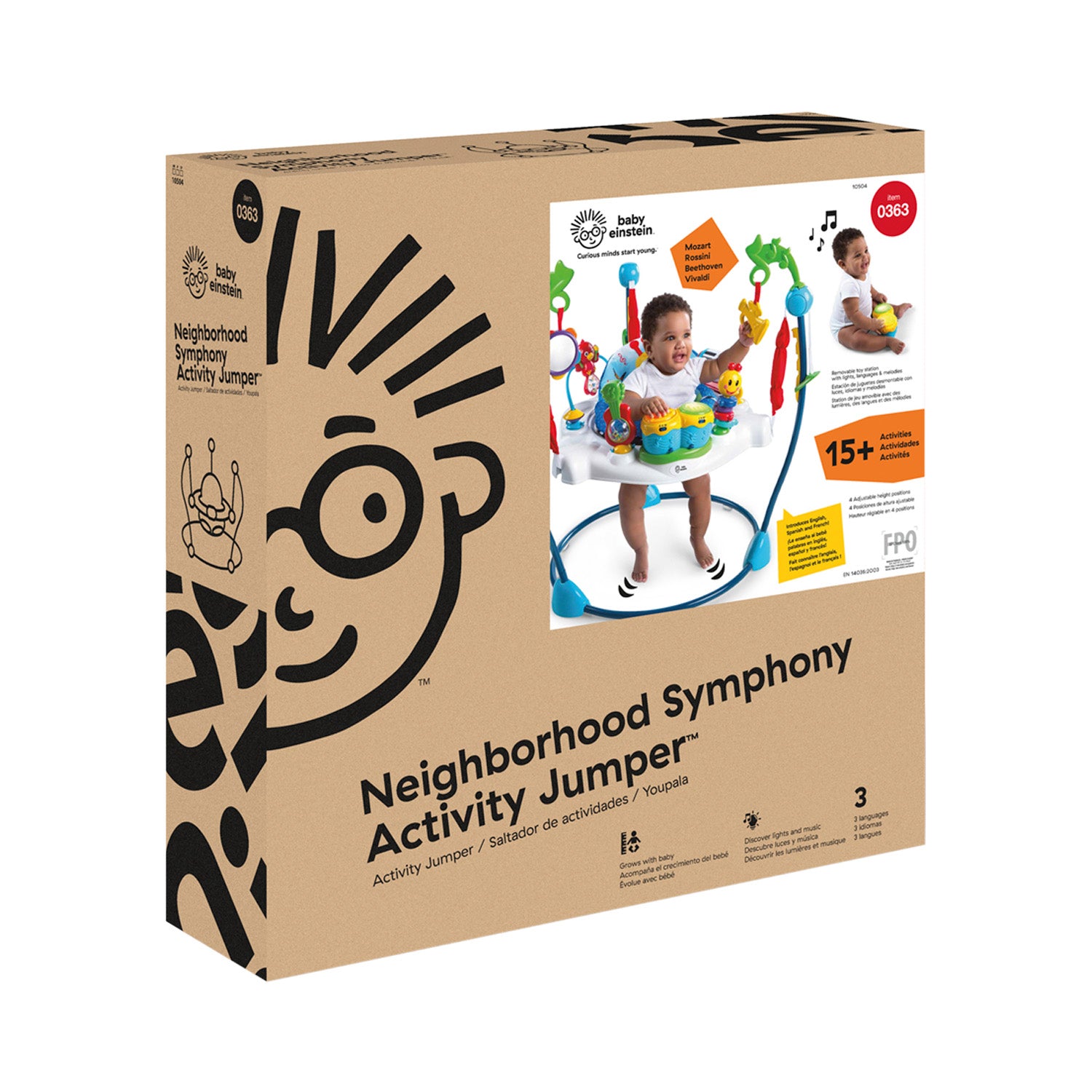 Centro de actividades para bebé tipo saltarin baby einstein 