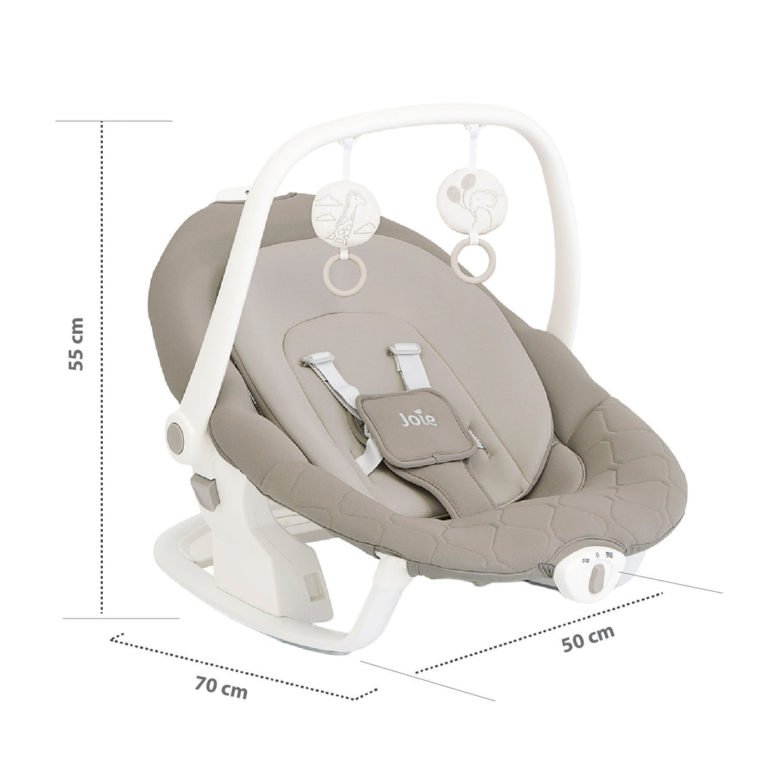 Silla Mecedora para bebé Joie 2 en 1 Serina Walnut