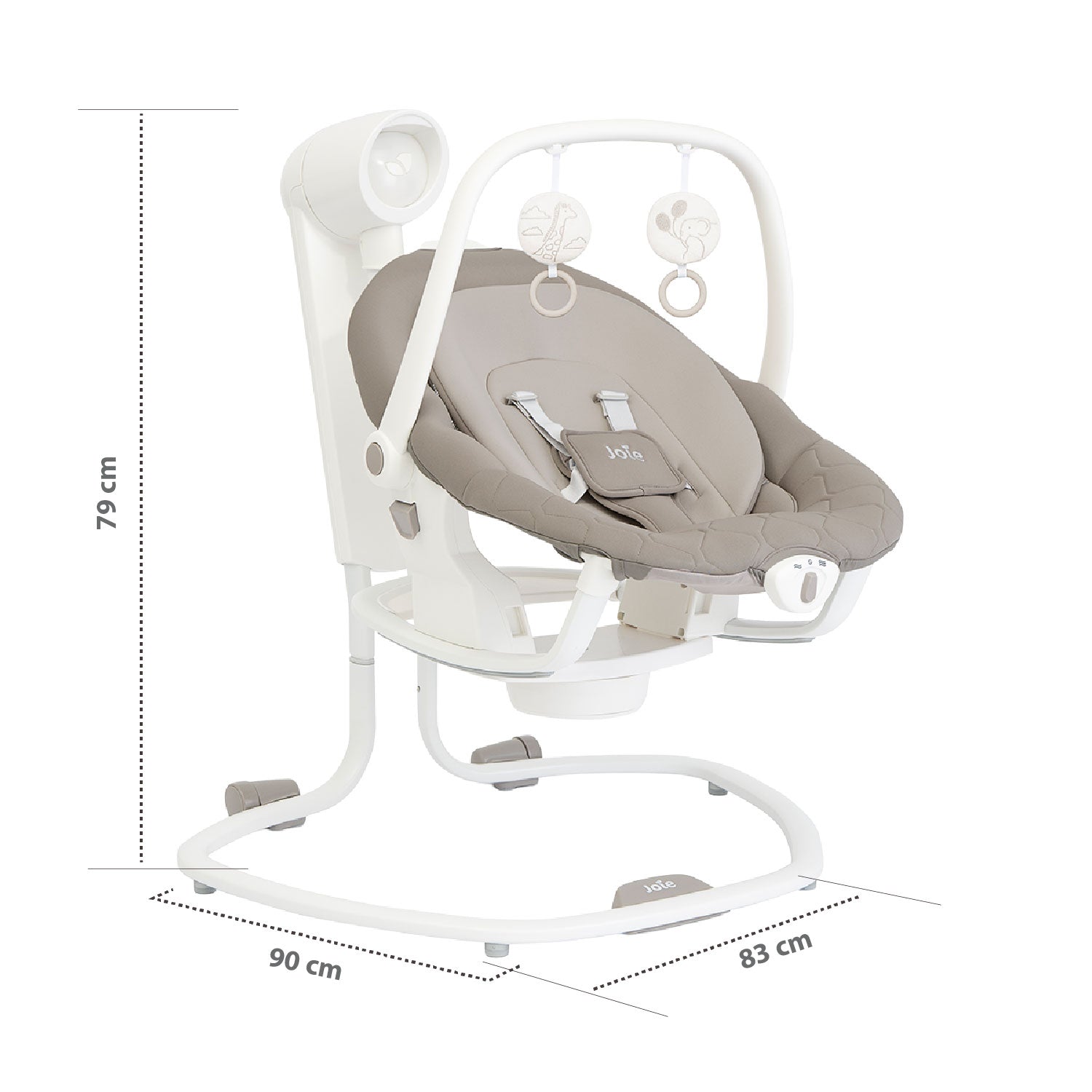 Silla Mecedora para bebé Joie 2 en 1 Serina Walnut