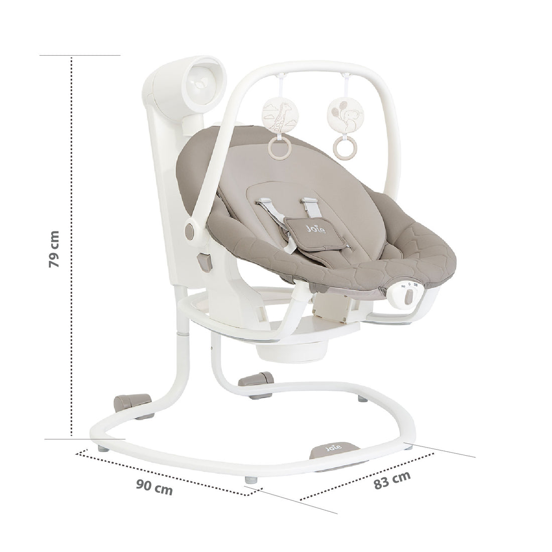 Silla Mecedora para bebé Joie 2 en 1 Serina Walnut