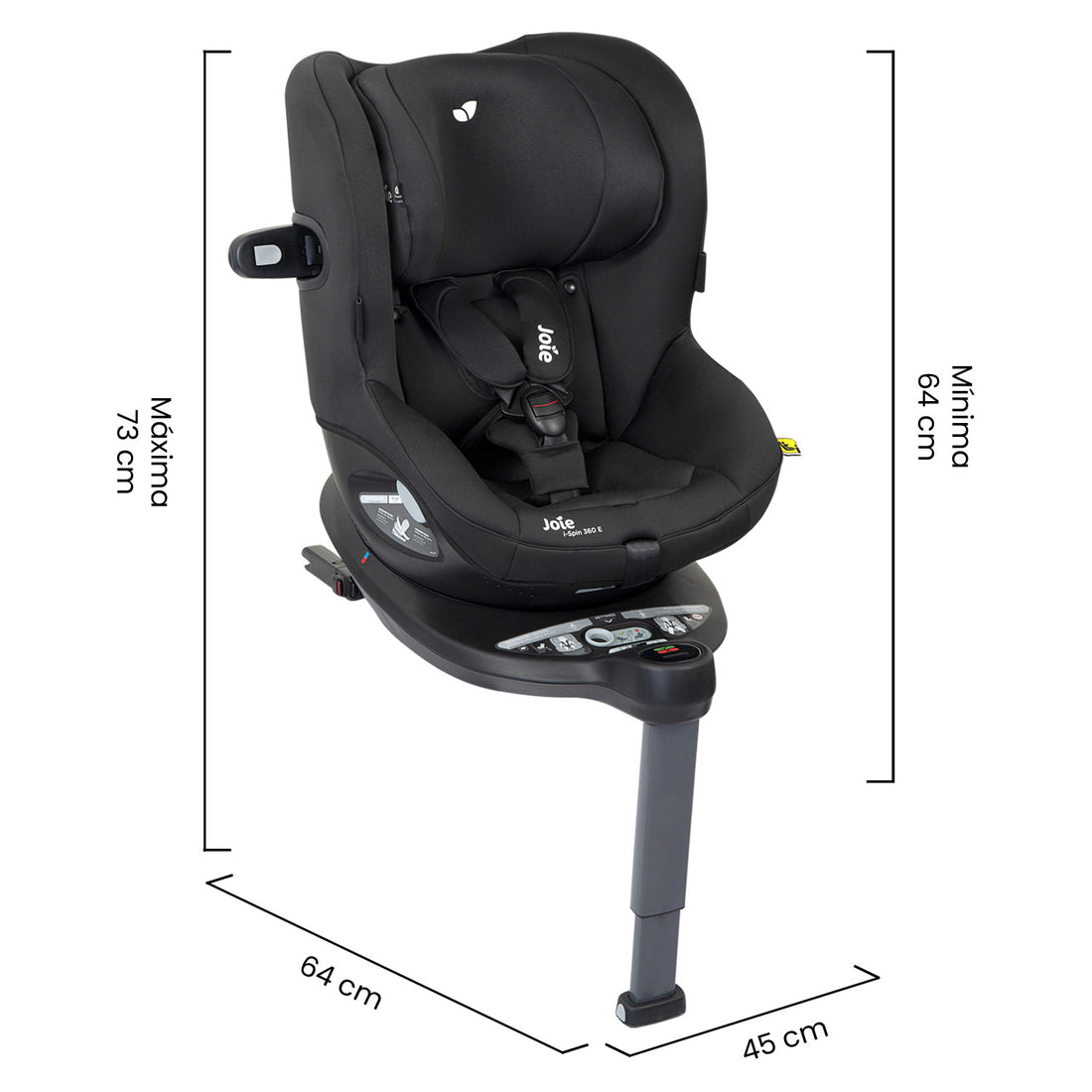 Silla de carro bb joie I-SPIN 360° Coal 