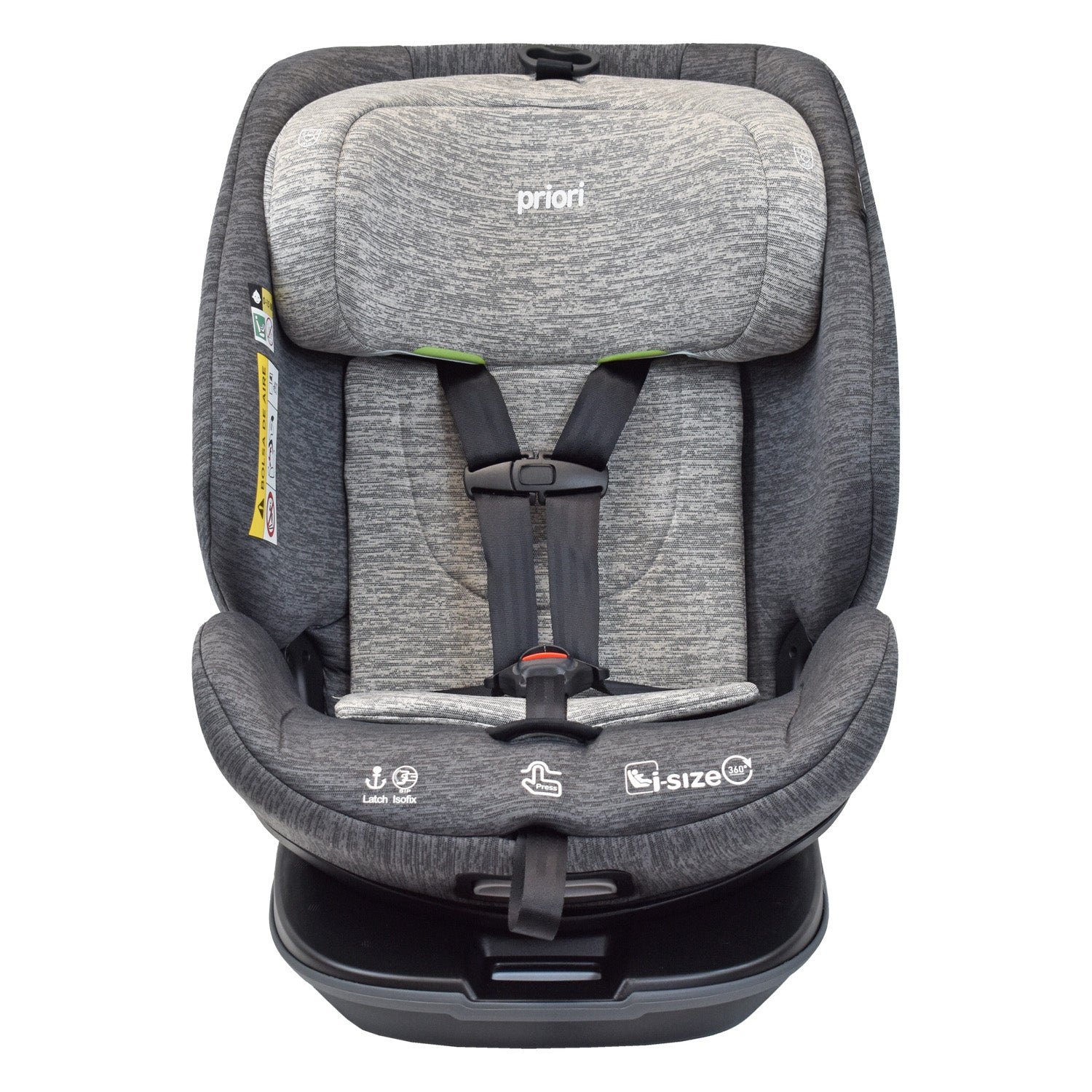 silla de carro para bb 360° priori i-hero gris