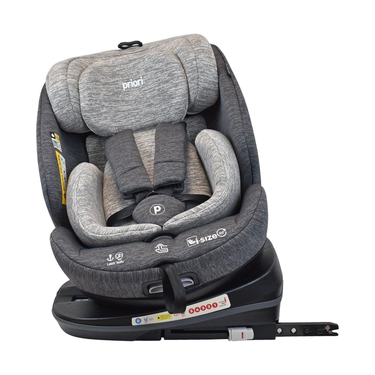 silla de carro para bb 360° priori i-hero gris