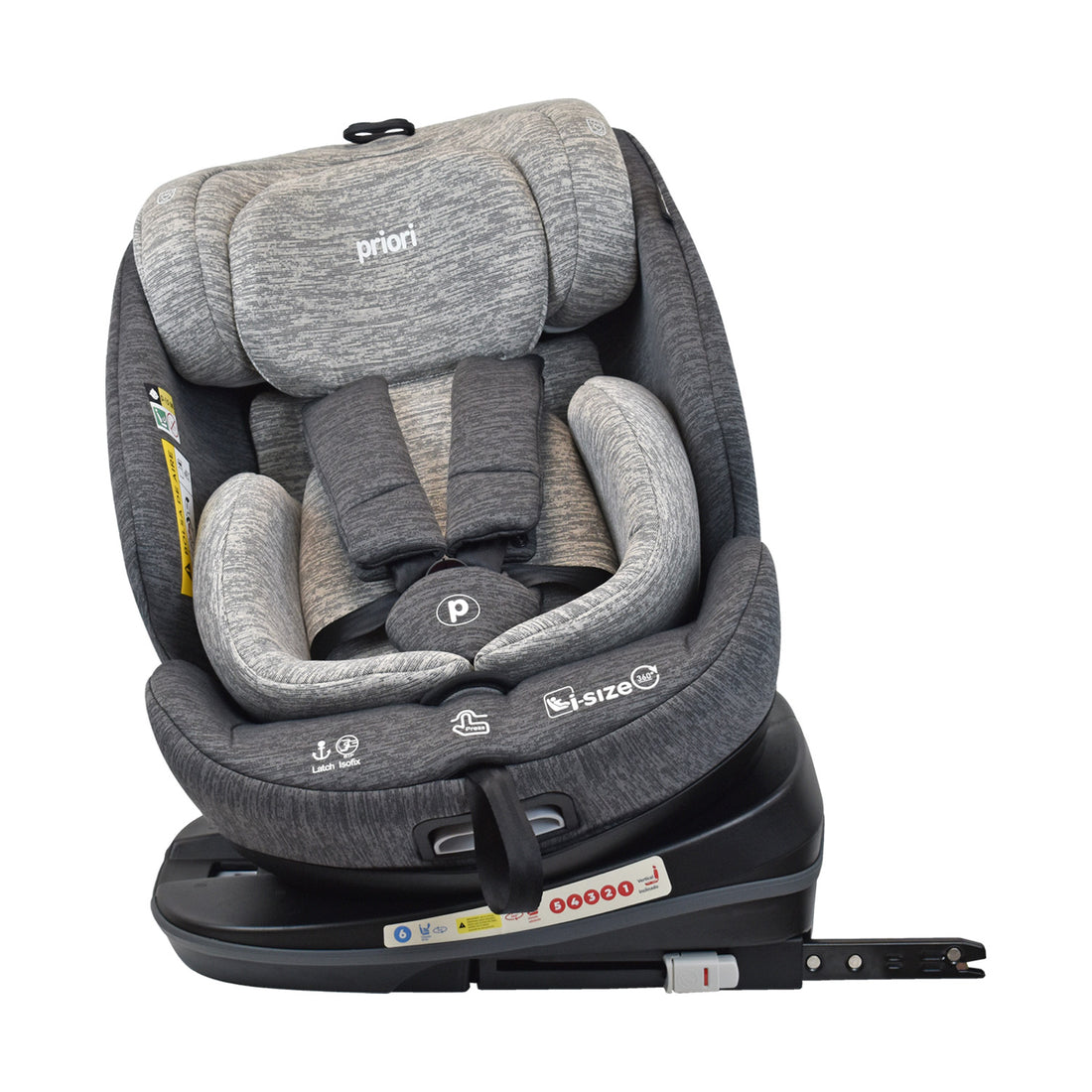 silla de carro para bb 360° priori i-hero gris