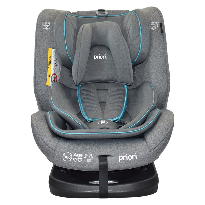 silla de carro para bb 360° priori first azul 