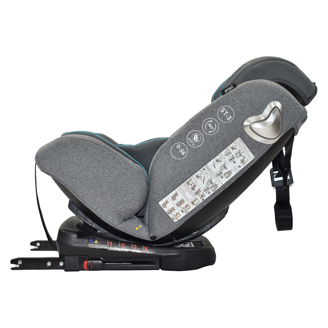 silla de carro para bb 360° priori first azul 