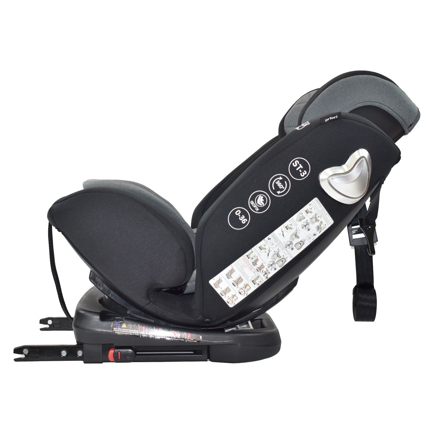 silla de carro para bb 360° priori first negro