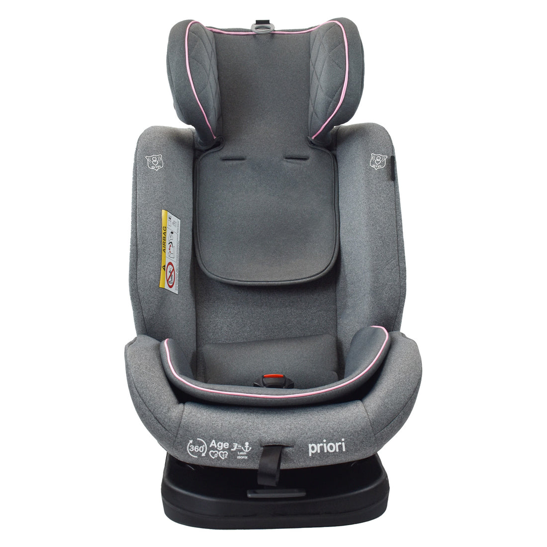 silla de carro para bb 360° priori first rosa