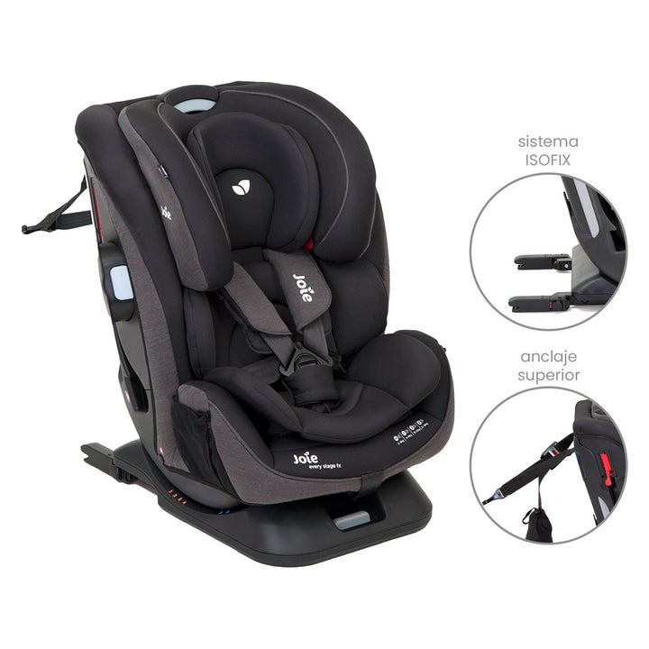silla de carro para bb joie every stage Fx Coal