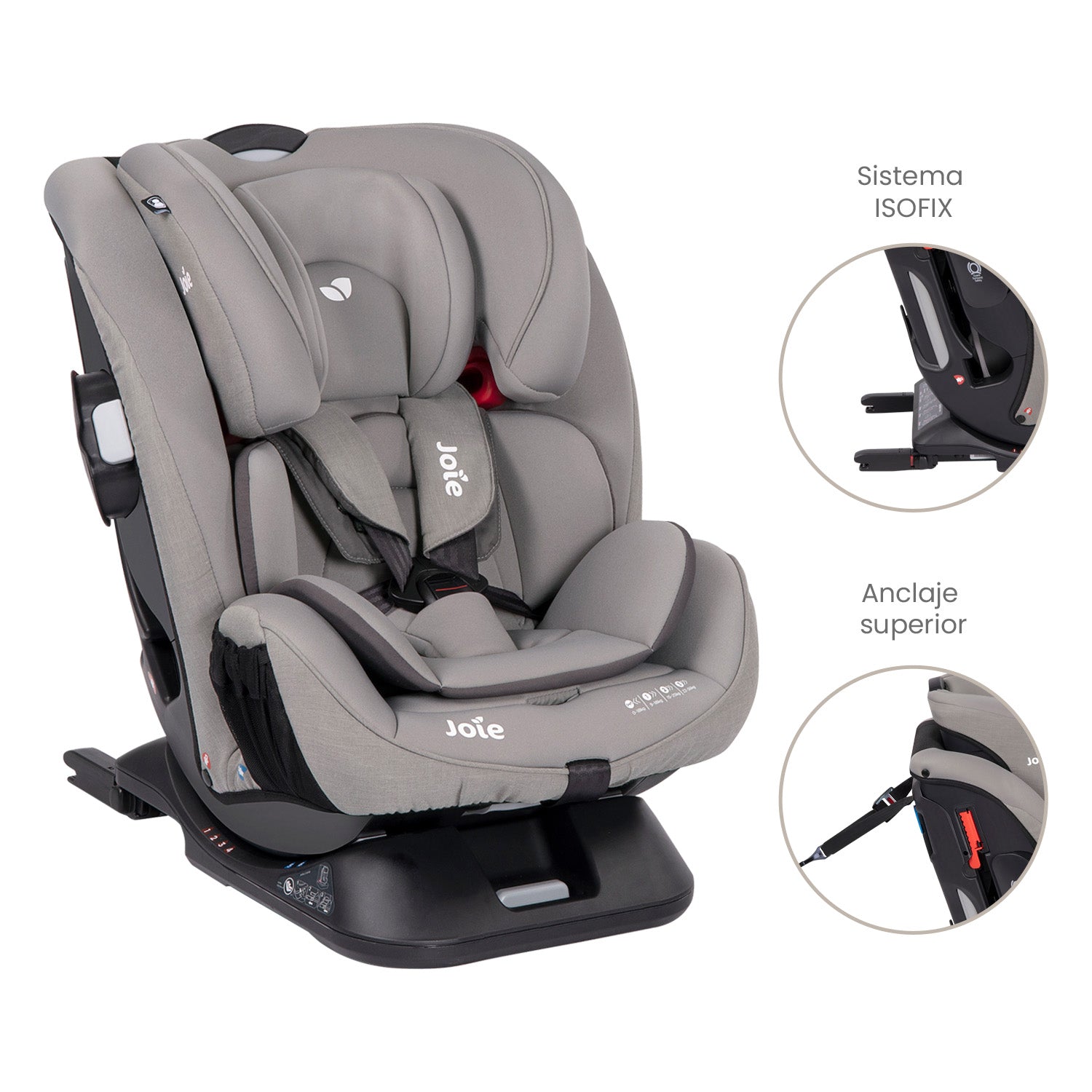 silla de carro para bb joie every stage Fx Gray flannel 