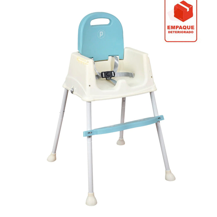 Silla De Comer Para Bebé 3 en 1 Tipo Booster Priori Navy Azul-Caja Deteriorada