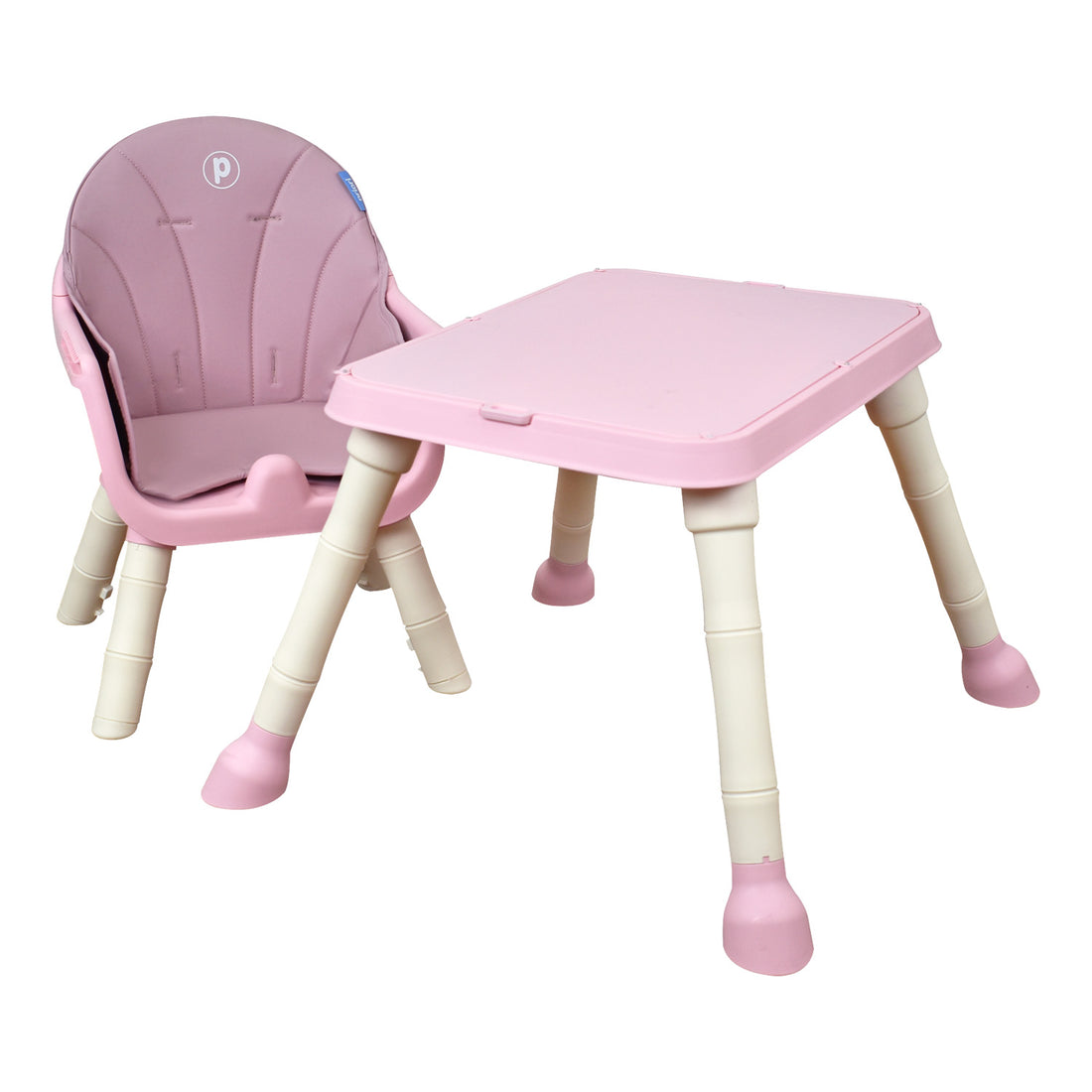 Silla de comer bebe 3 en 1 silla alta, silla baja y escritorio priori