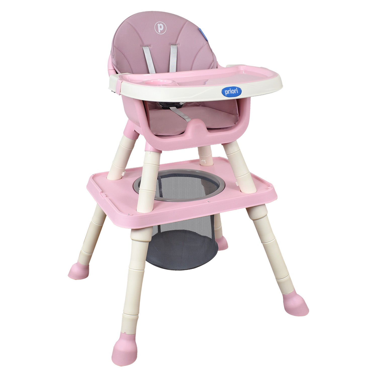 Silla de comer bebe 3 en 1 silla alta, silla baja y escritorio priori
