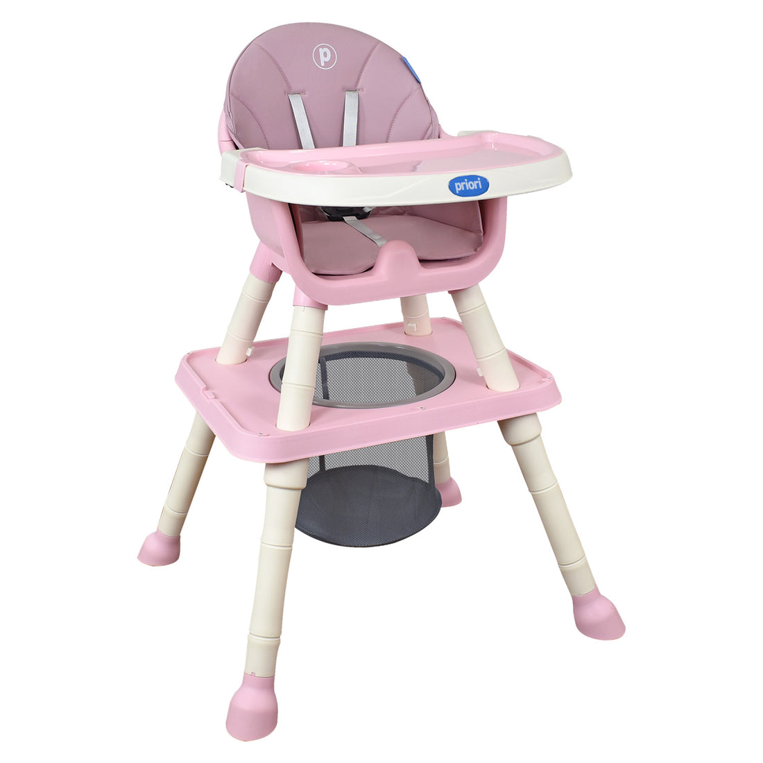 Silla de comer bebe 3 en 1 silla alta, silla baja y escritorio priori