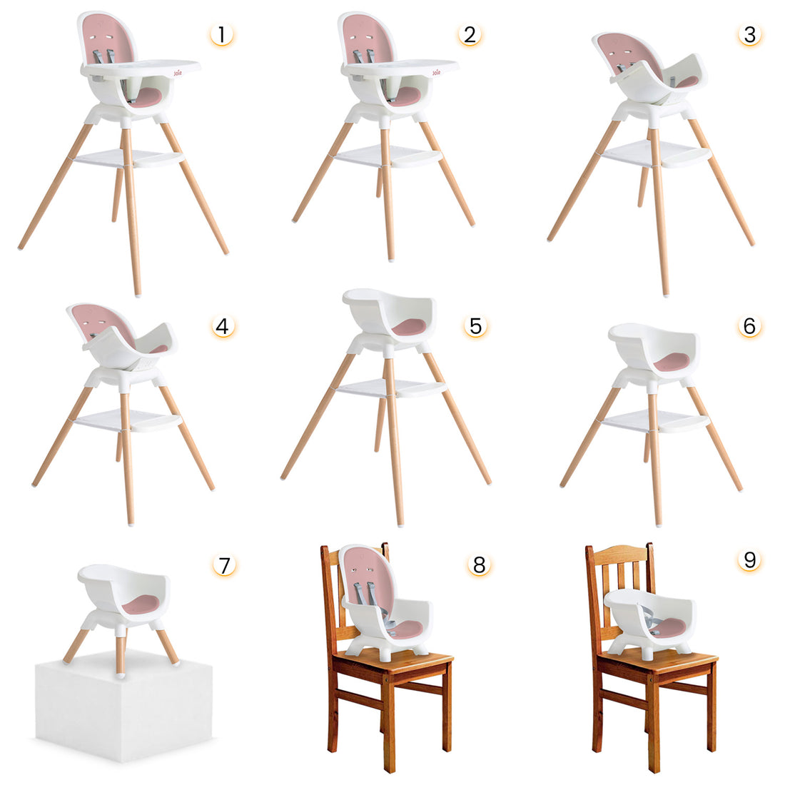 Silla de comer para bb joie chesnut lola