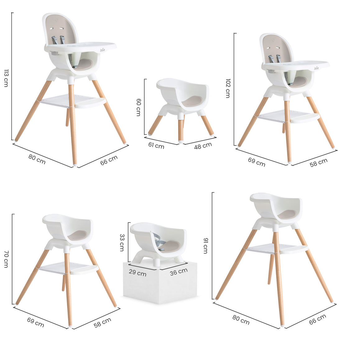 Silla de comer para bb joie chesnut mocha