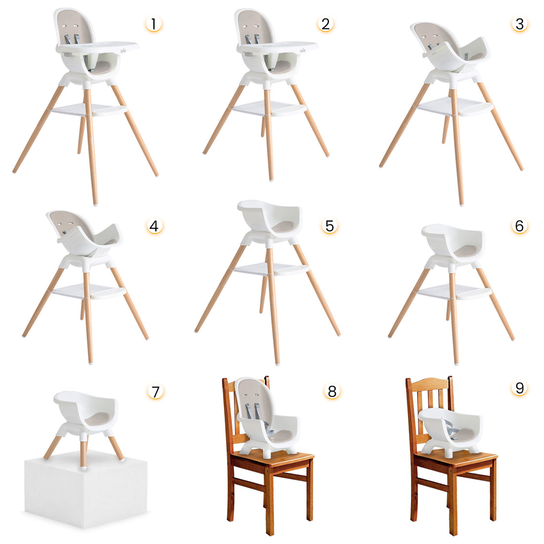 Silla de comer para bb joie chesnut mocha