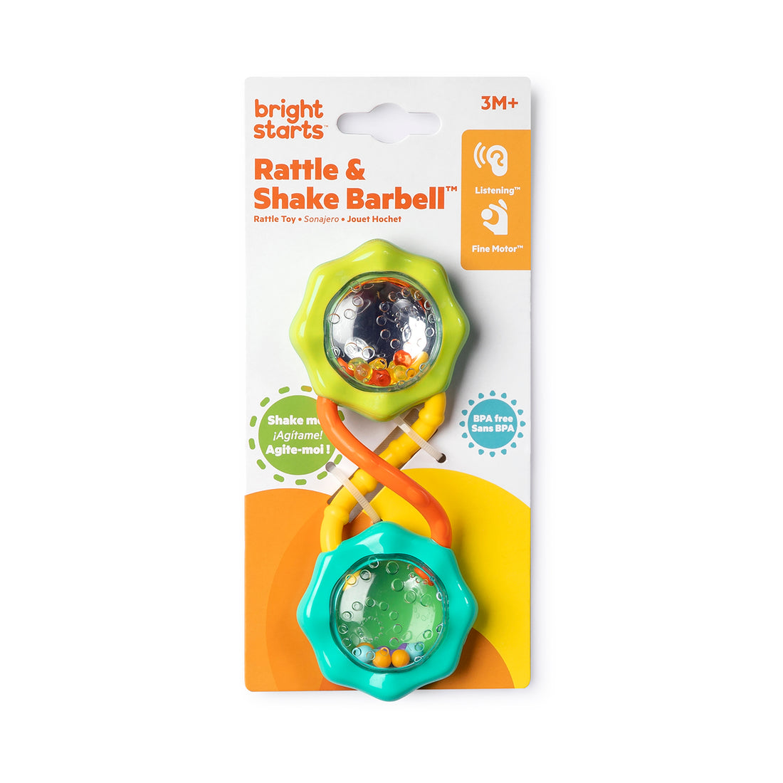 Sonajero Para Bebé Bright Starts Rattle and Shake Barbell Toy 