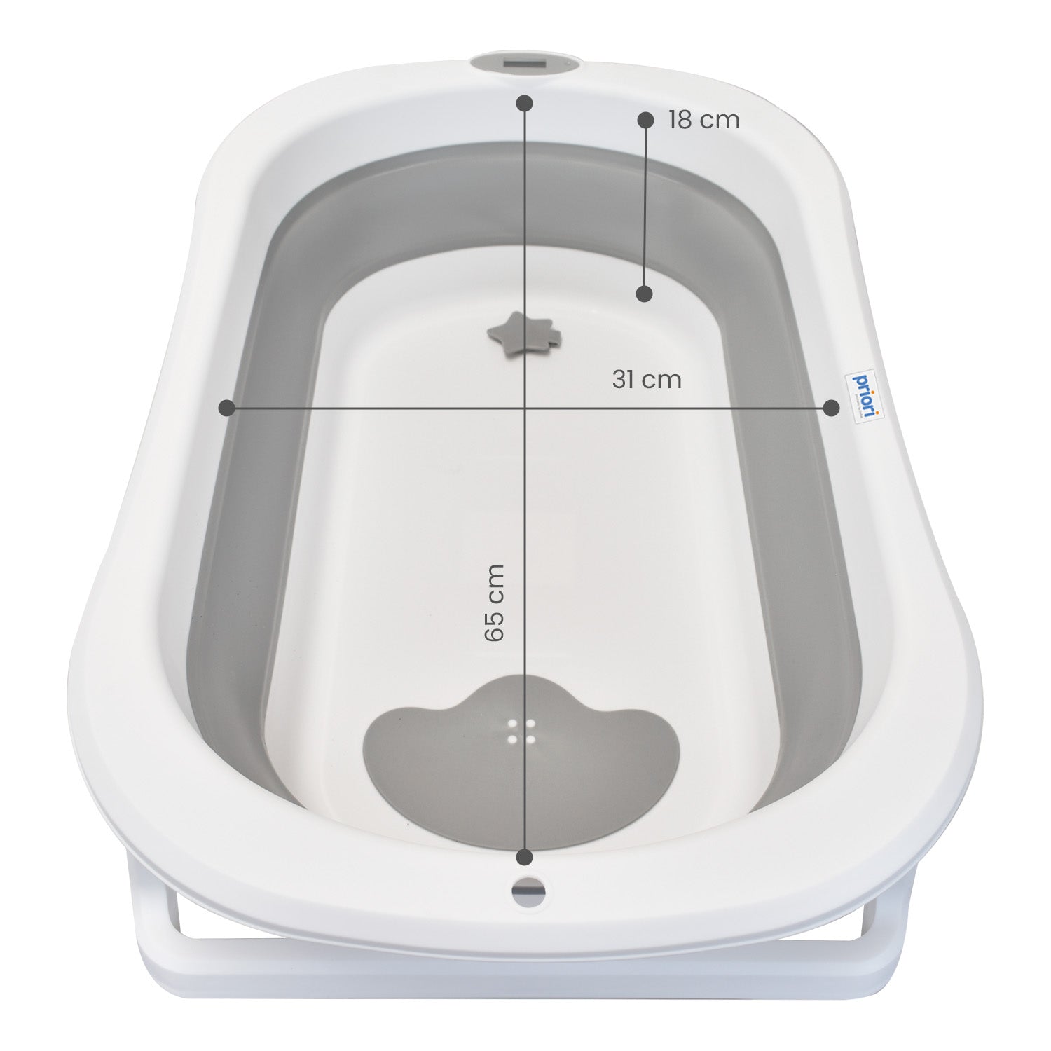 Bañera para bebe plegable priori stand
