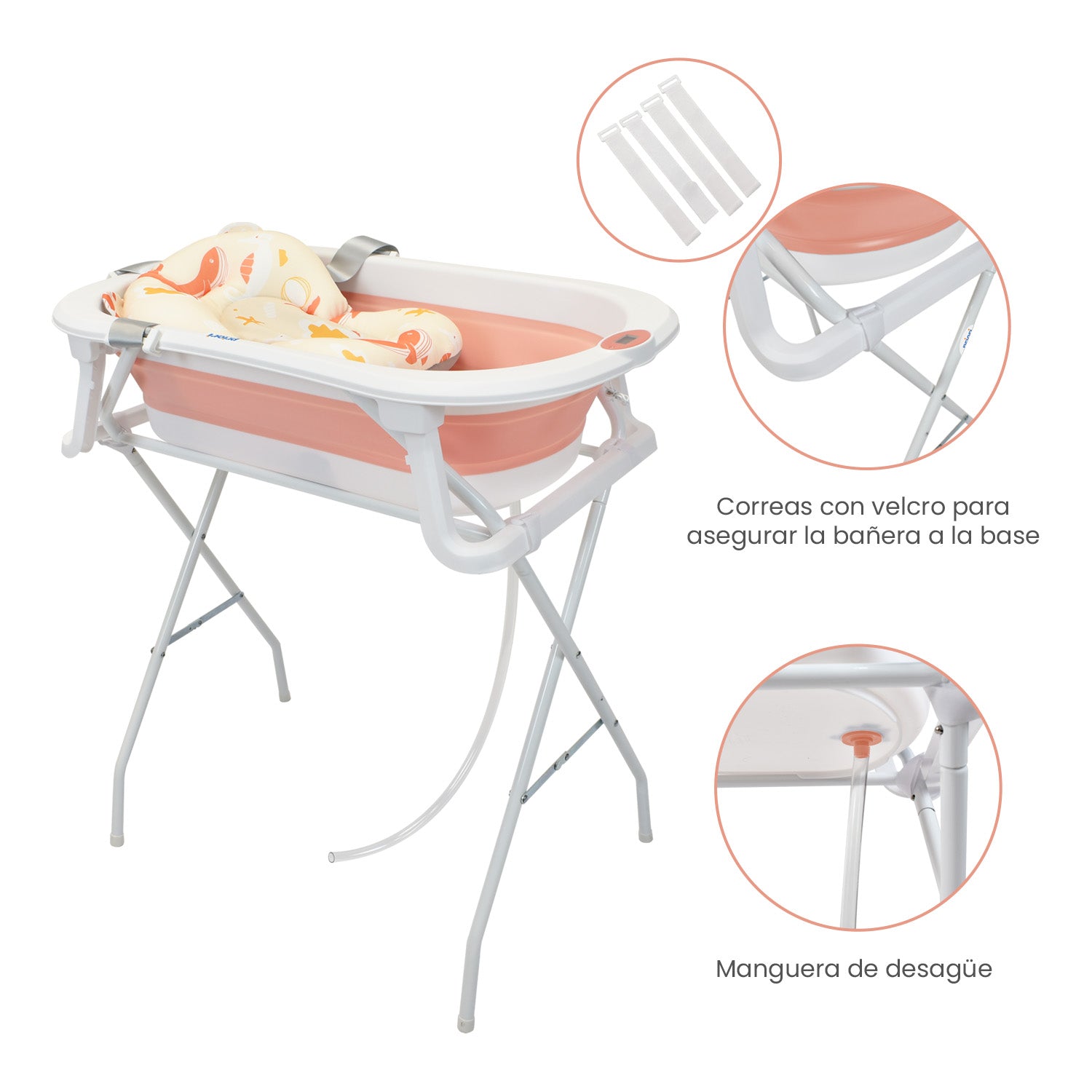 Bañera para bebe plegable priori stand 