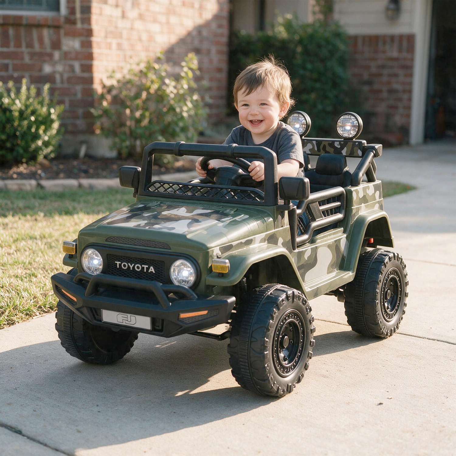 Carro Auto a Batería para niños Toyota YJ2099 Militar
