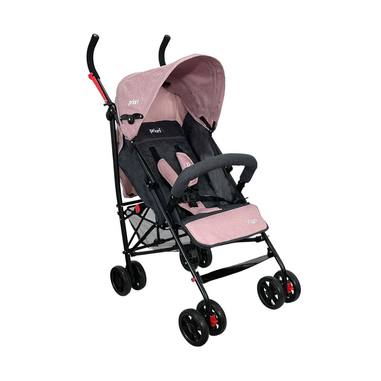 Coche Bastón Para Bebé Priori Viggo Rosa