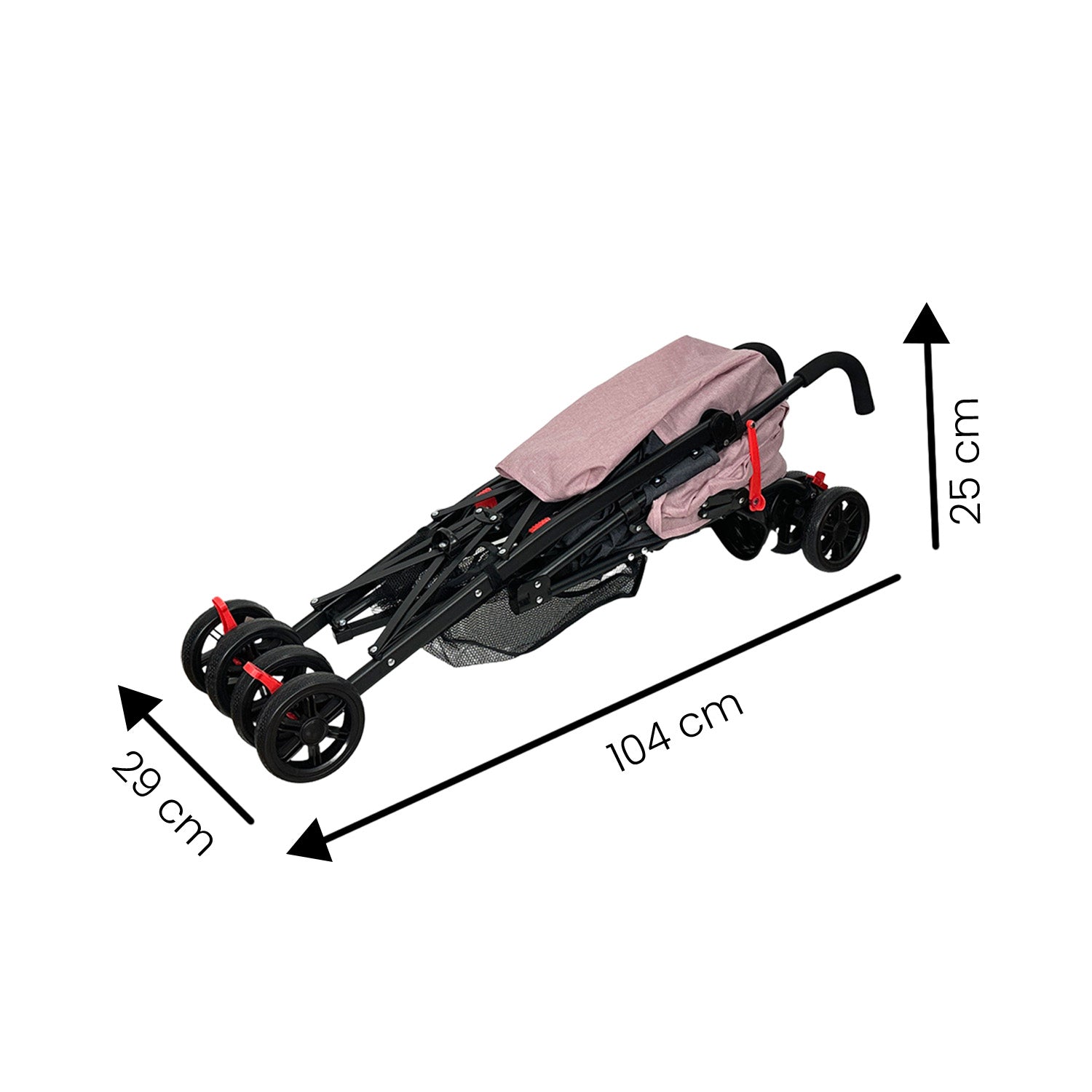 Coche Bastón Para Bebé Priori Viggo Rosa