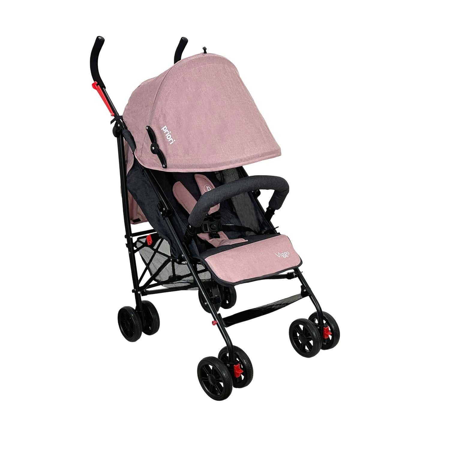 Coche Bastón Para Bebé Priori Viggo Rosa