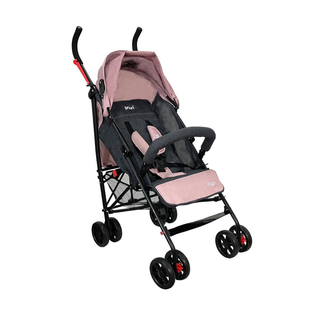 Coche Bastón Para Bebé Priori Viggo Rosa