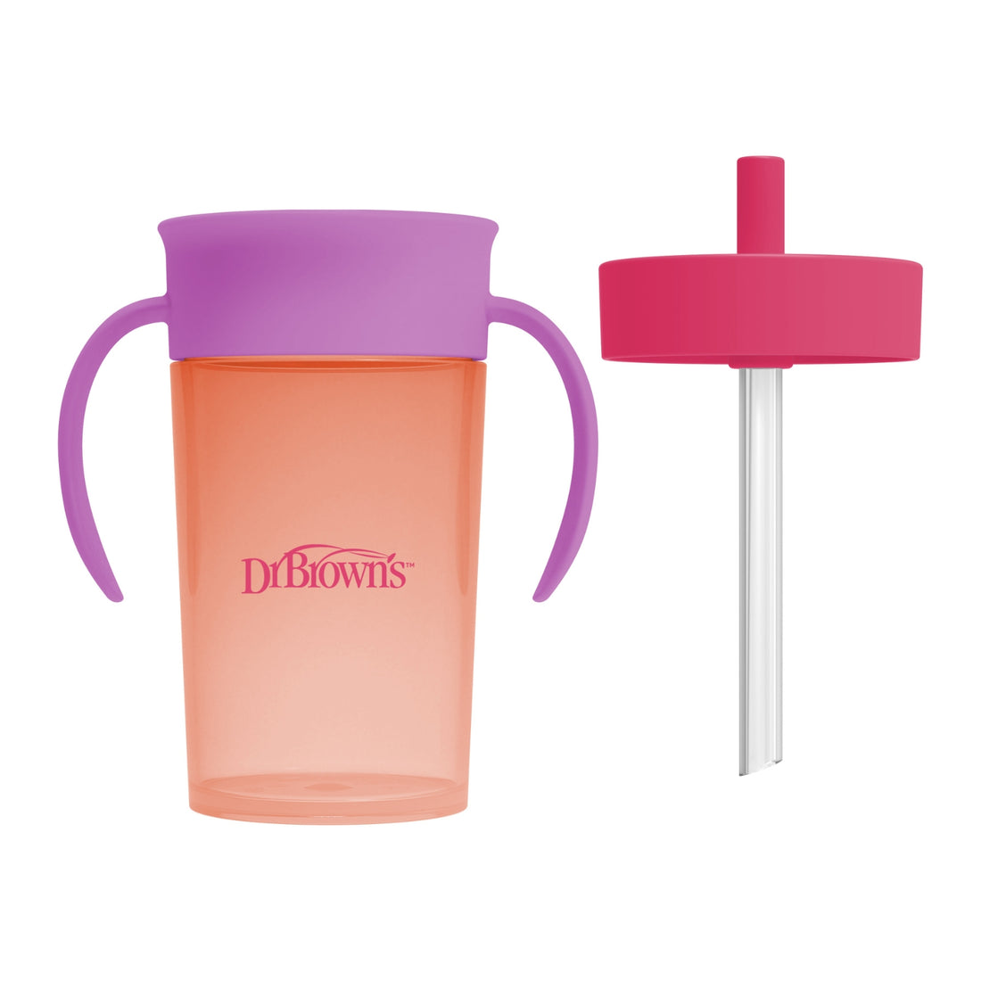 Vaso de Transición, de vaso 360º a Pajita, de 10oz/300ml, Dr browns