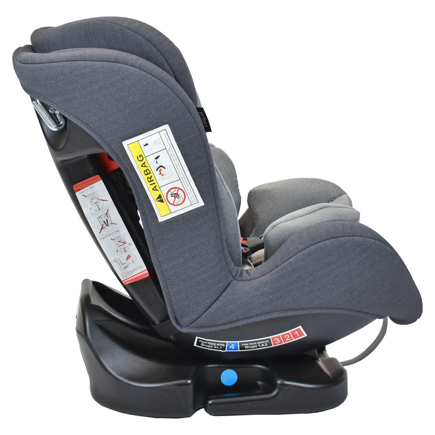 Silla de Auto Para Bebe Grupo +0, 1, 2 y 3 Priori Prix Gris