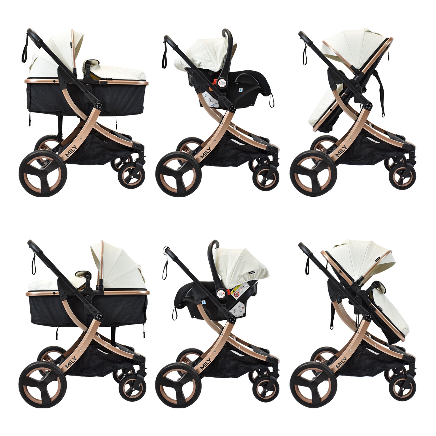 coche travel system para bebe milly de priori