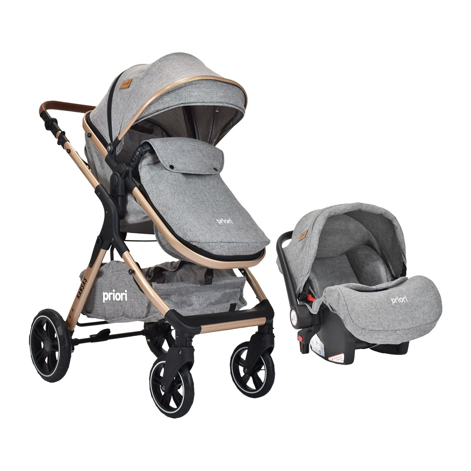 coche para bebe moises travel system kansas ts gris 1