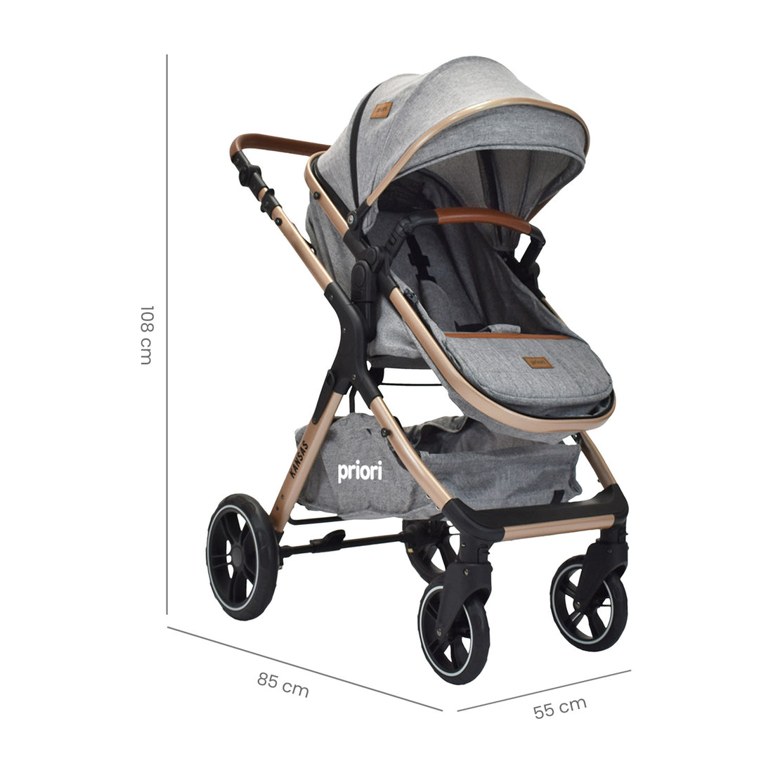 coche para bebe moises travel system kansas ts gris 8
