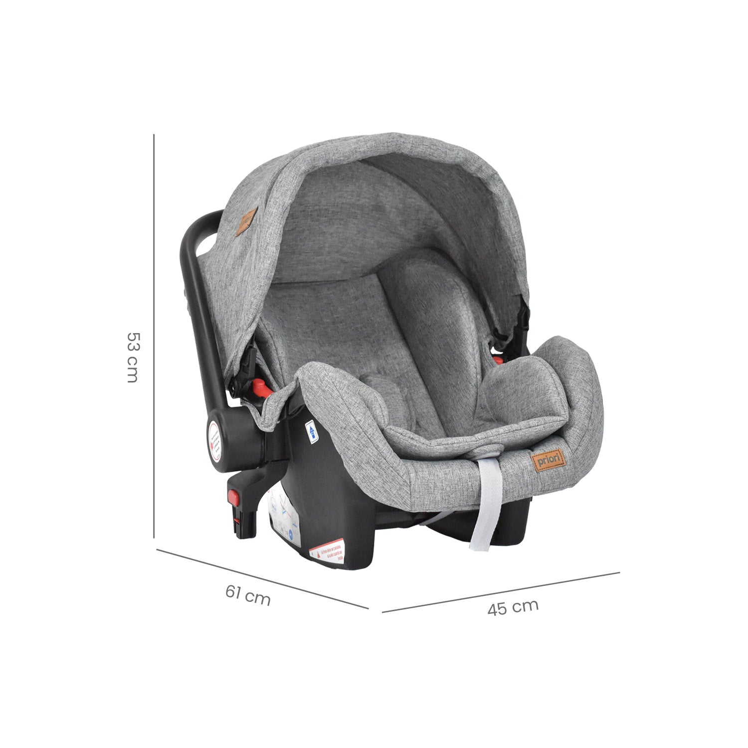 coche para bebe moises travel system kansas ts gris 9
