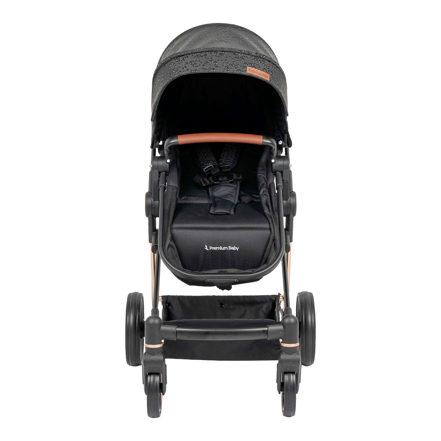 Coche para bebe moises aston negro burbujas 5
