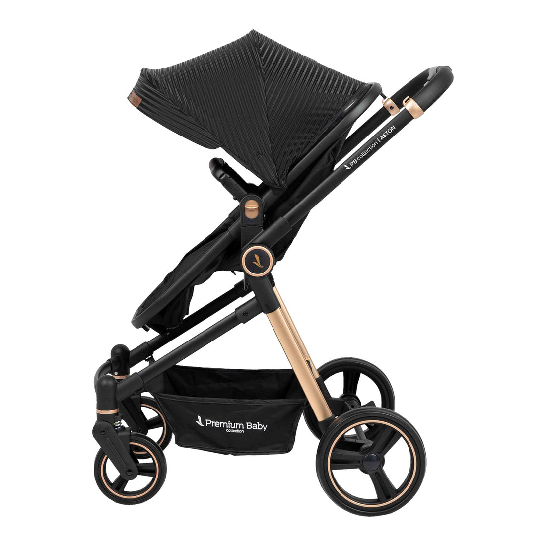 Coche para bebe moises aston negro lineas 4