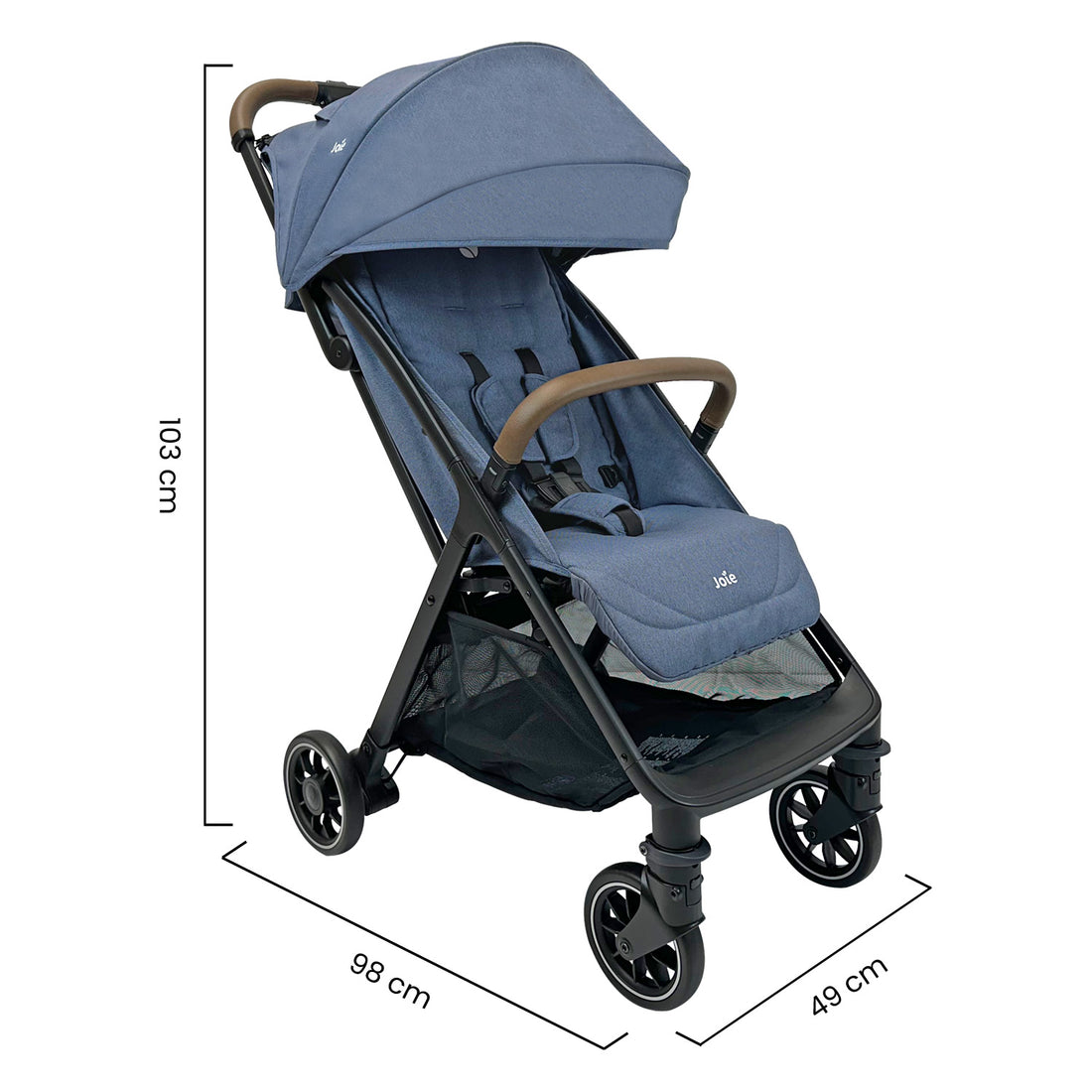 coche de bebe compacto joie pact pro light blu