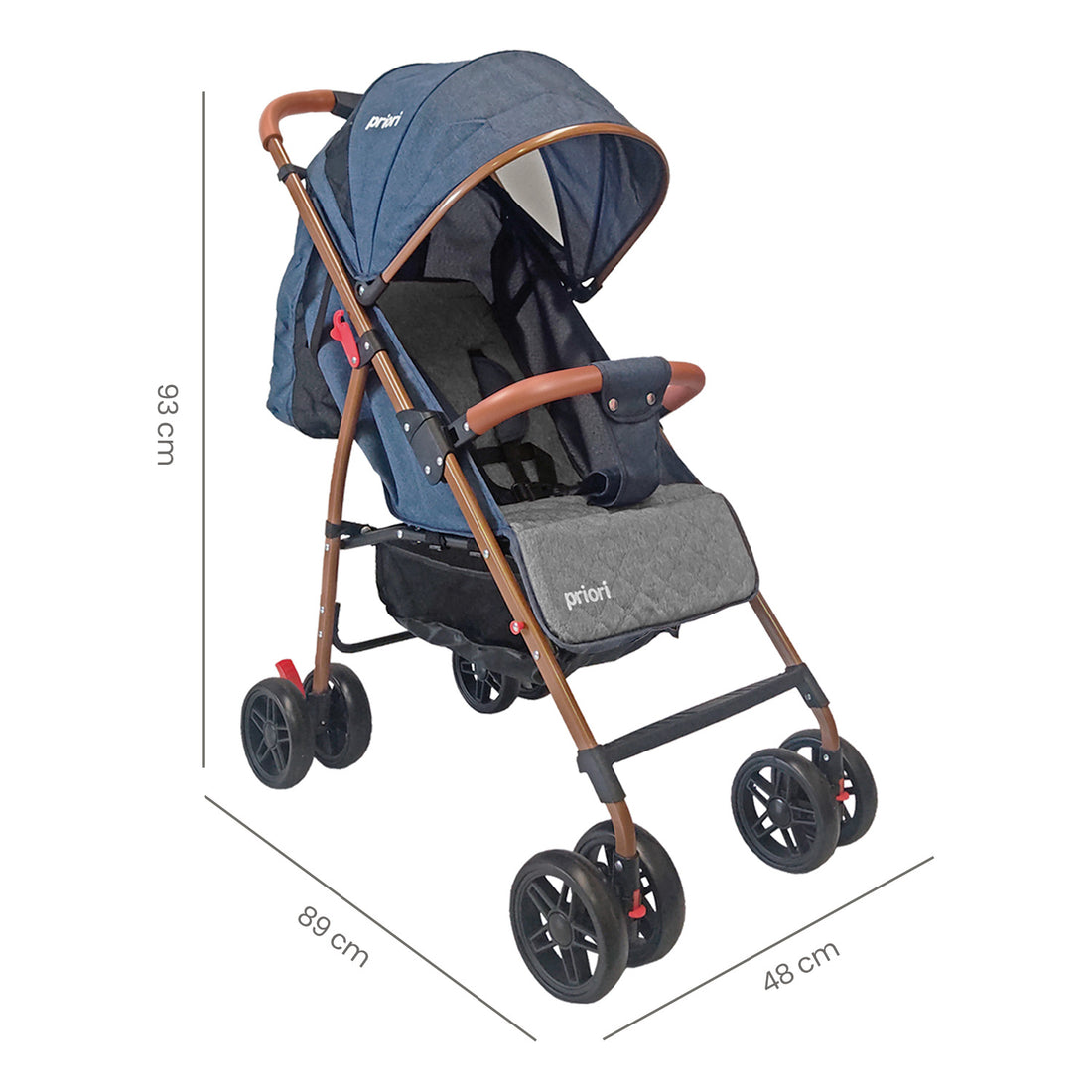 coche para bebe paseador ultracompacto park azul 8