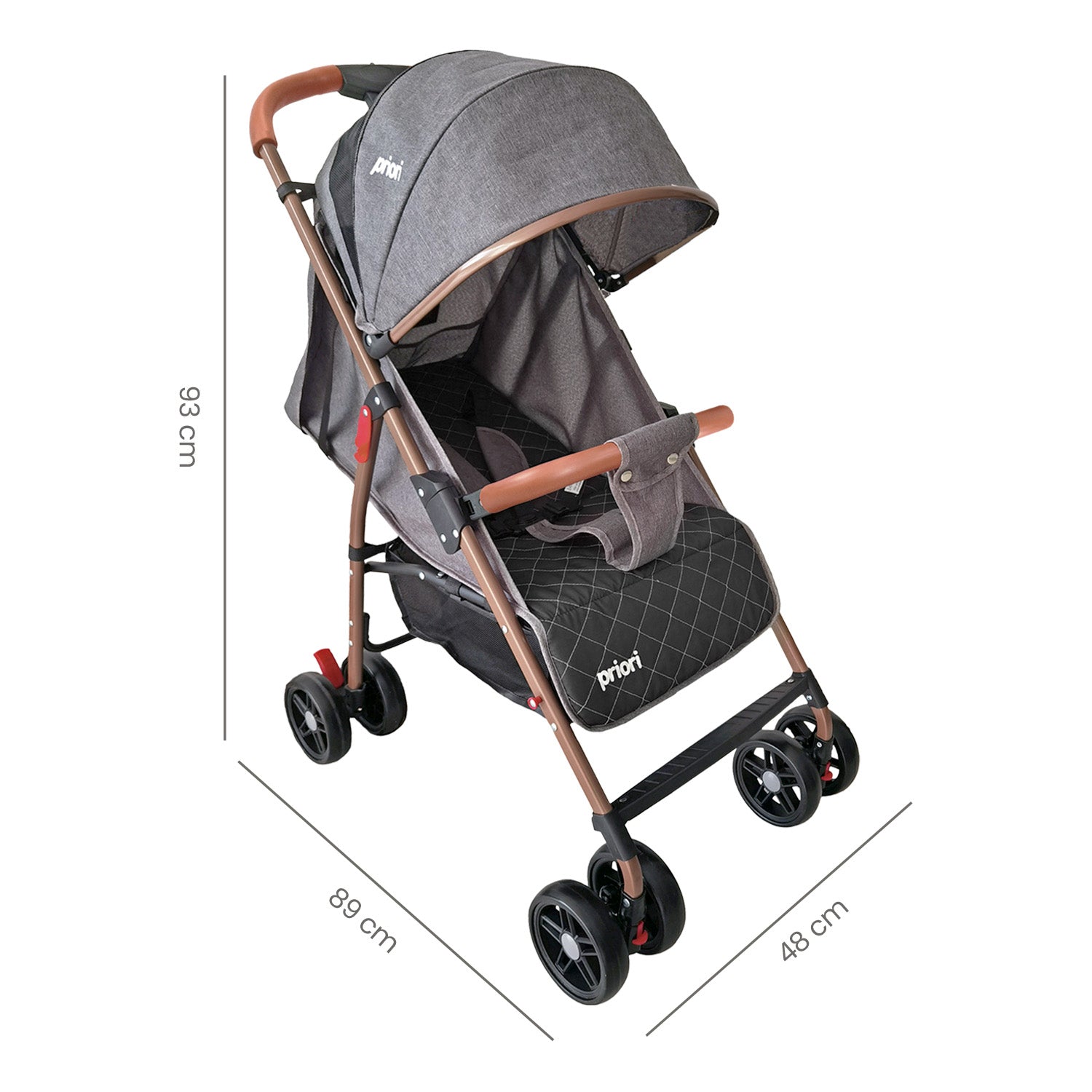 coche para bebe paseador ultracompacto park gris 8