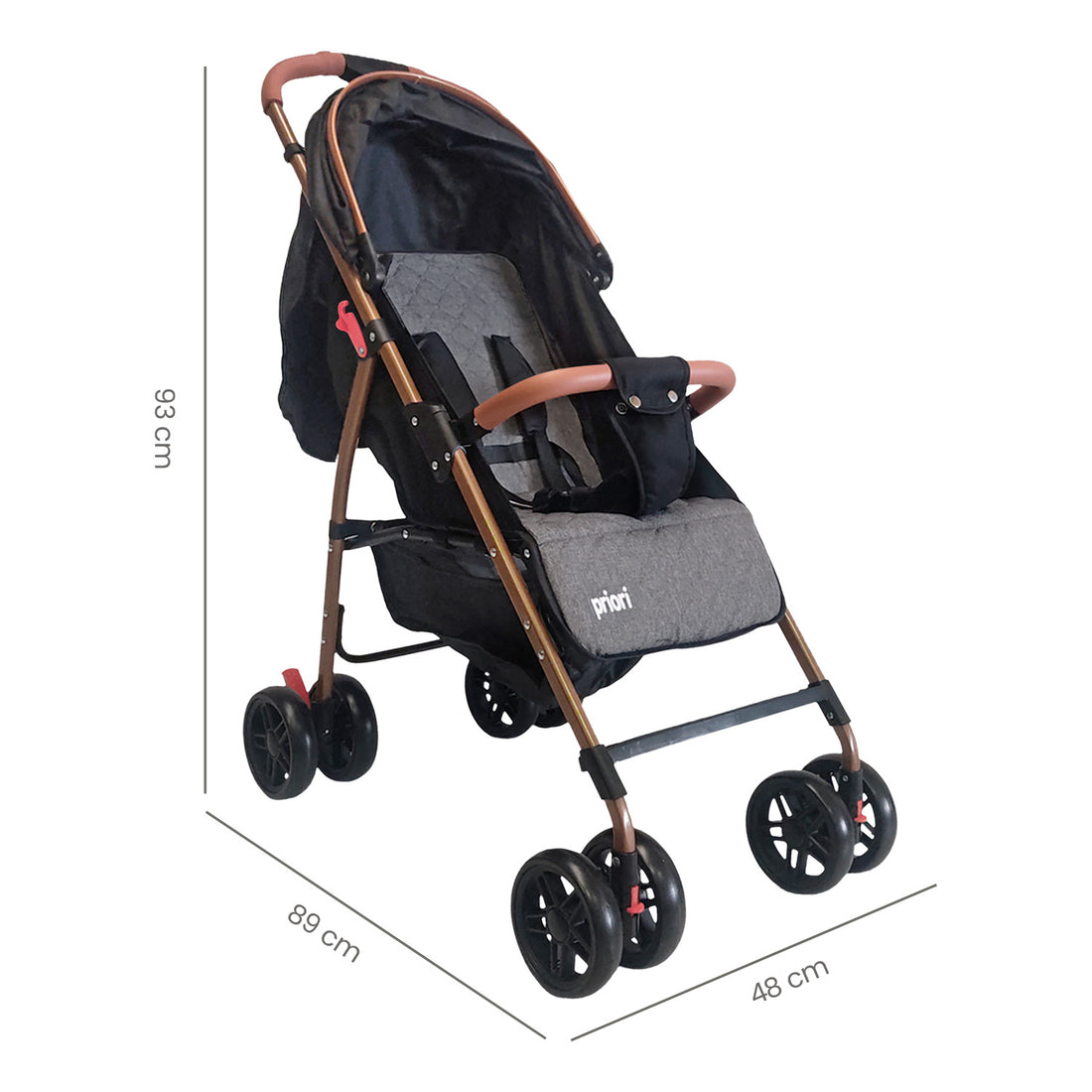 coche para bebe paseador ultracompacto park negro 8