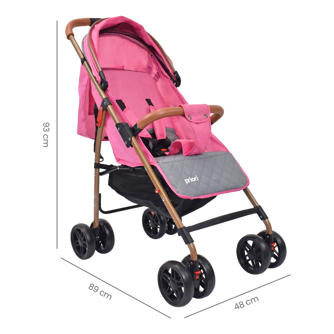 coche para bebe paseador ultracompacto park rosa