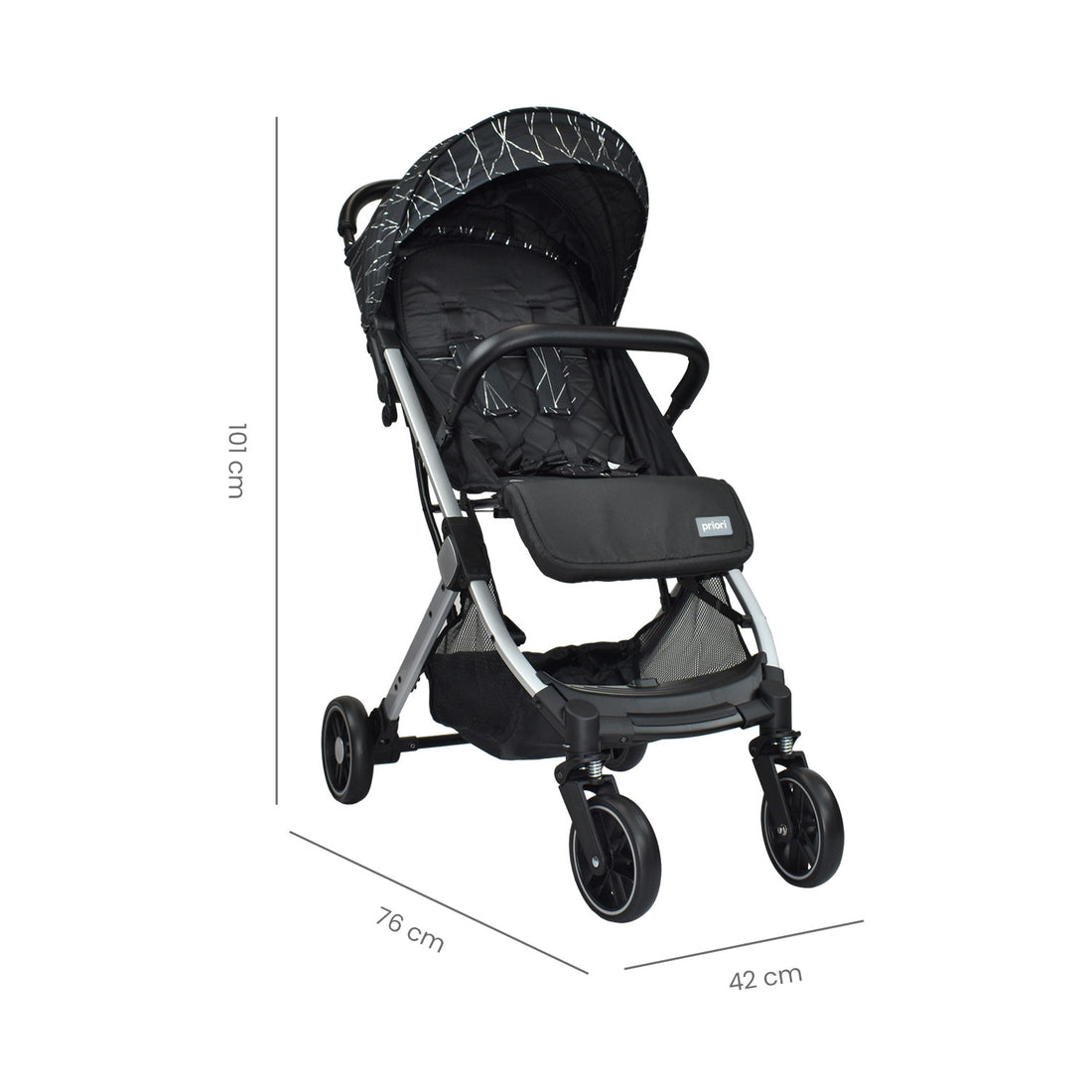 coche para bebe tipo maleta compacto priori argus plateado 10