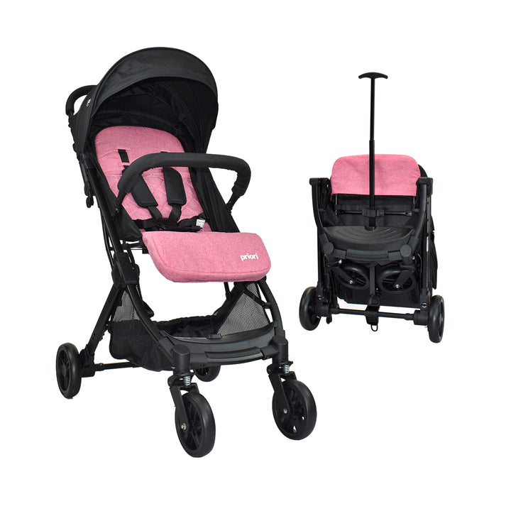 coche para bebe tipo maleta compacto priori argus rosa 2